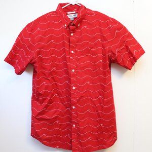 Old Navy The Classic Polo Shirt Mens Red Slim Fit Golf Short Sleeve‎ Sz Large